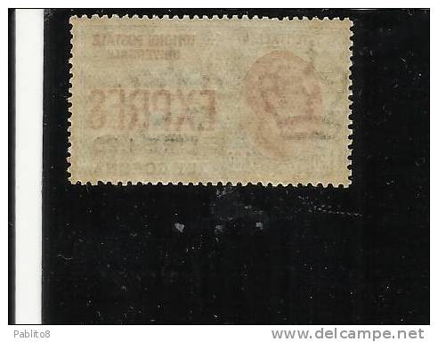 DALMAZIA 1922 ESPRESSI SPECIAL DELIVERY ESPRESSO NON EMESSO LIRE 1,20 SU L1,20 MNH - Dalmatië