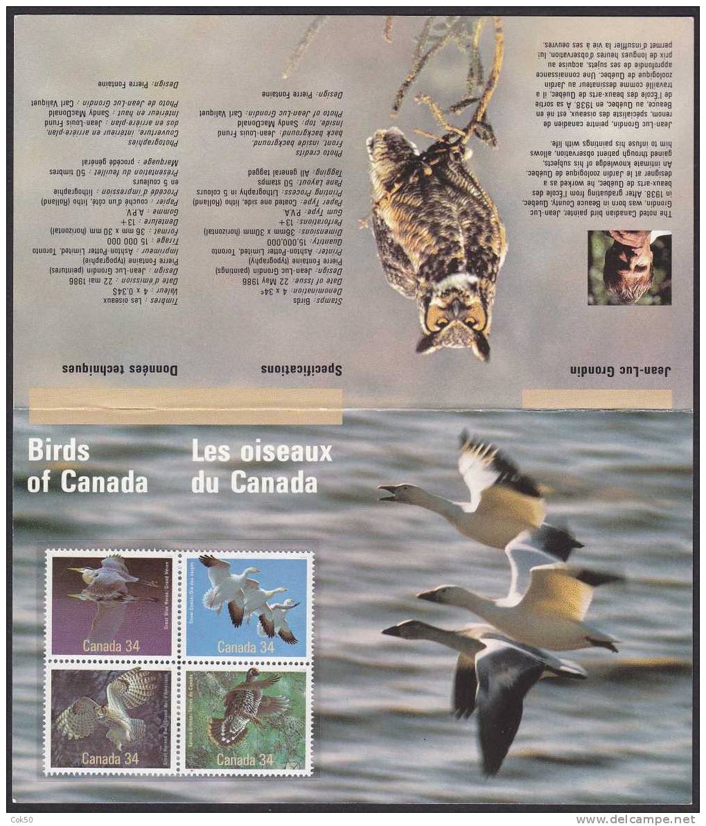 CANADA - 1986 «Birds» Pres.pack In Perfect Condition - Pochettes Postales Annuelles