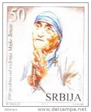 2010SRB    SERBIEN SERBIA SRBIJA  MOTHER THERESA  NEVER HINGED - Mutter Teresa