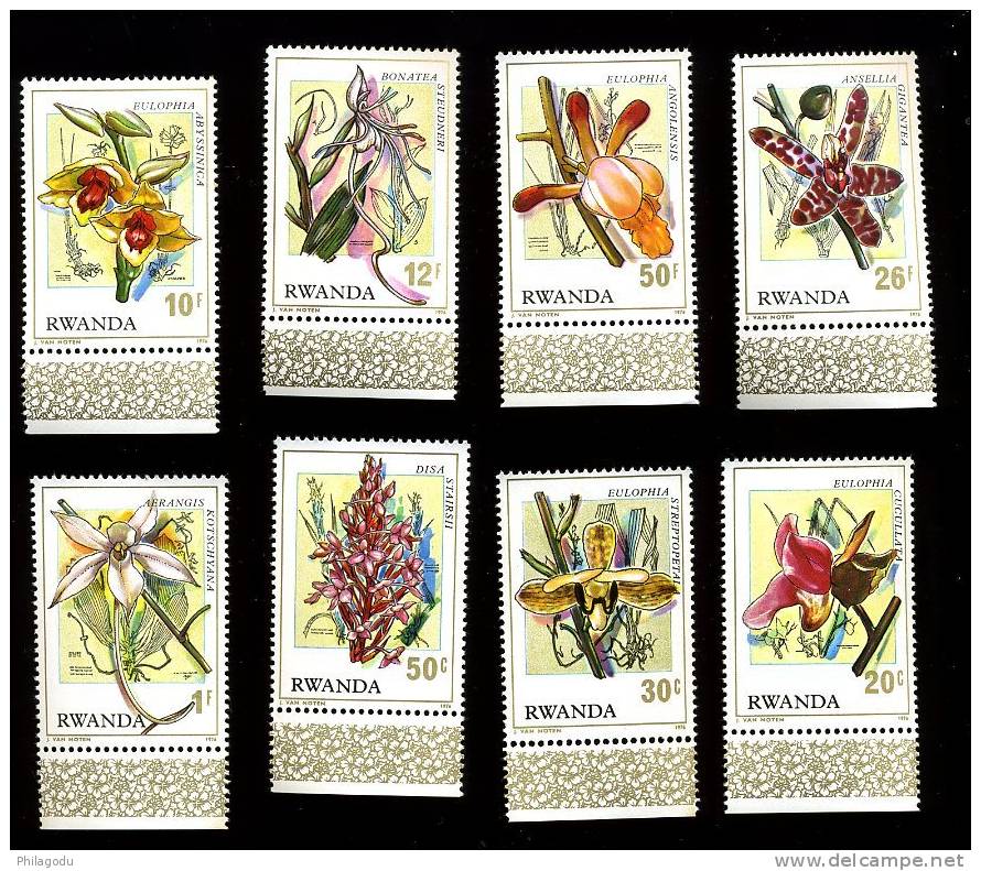 FLEURS LOCALES    11/1976     Yv.781/788**  Cote 7 E - Unused Stamps