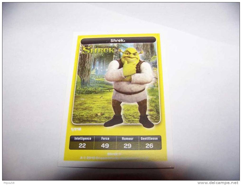 CARTE DE JEU SHREK CARREFOUR - Other & Unclassified