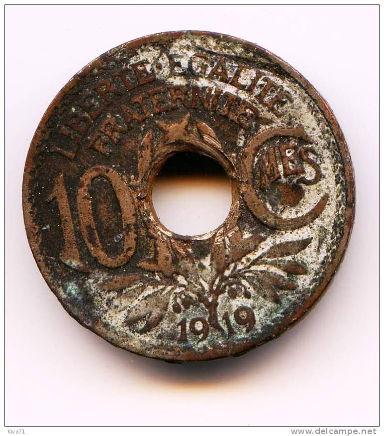 10 Centimes "LINDAUER" 1919 - 10 Centimes