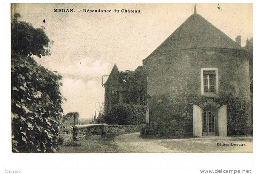 MEDAN -Yvelines - CPA- Dépendance Du Chateau- Edition Lecoutre-PAYPAL SANS FRAIS - Medan