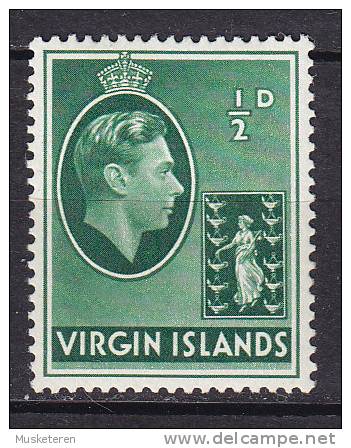 British Virgin Islands 1938 Mi. 72    ½ P King George VI. & Holy Ursula MH* - British Virgin Islands