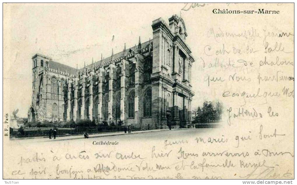 CHALONS SUR MARNE - MARNE - CPA PRECURSEUR DE 1903. - Châlons-sur-Marne