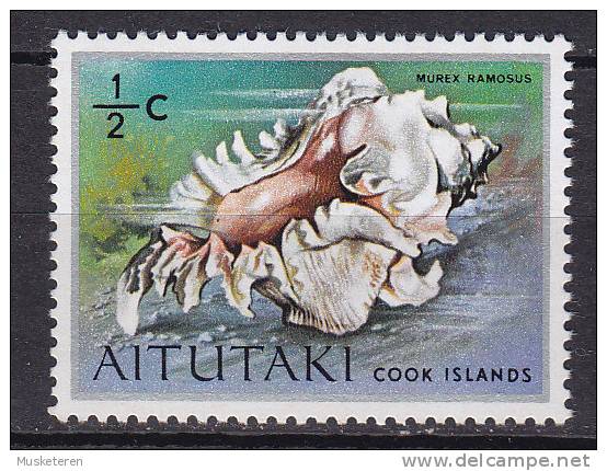 Aitutaki Cook Islands 1974 Mi. 94    ½ C Coonch Shell Murex Ramosus MH* - Aitutaki