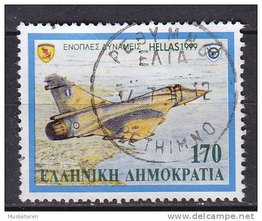 Greece 1999 Mi. 2026     170 Dr Kampflugzeug Aeroplane Dassault Mirage 2000 EG - Oblitérés