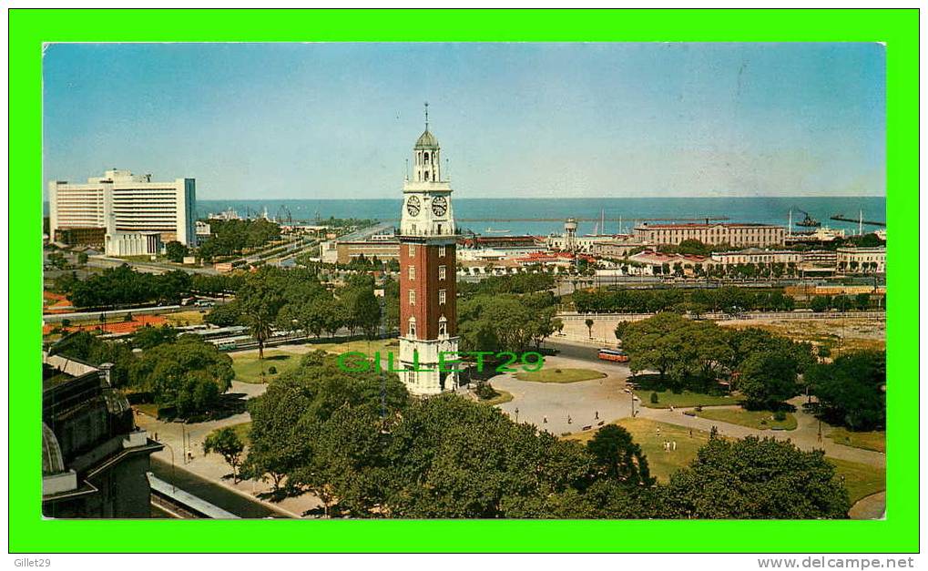 BUENOS AIRES, ARGENTINA - TORRE DE LOS INGLESES Y PUERTO - DIMENSION 10X18 Cm - - Argentine