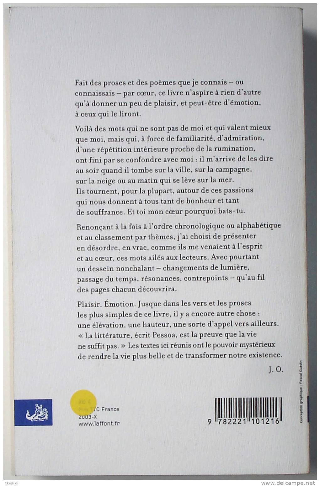 Jean D´Ormesson - Et Toi Mon Coeur Pourquoi Bats-tu © Robert Laffont, 2003, NEUF, ISBN 2-221-10121-9 - French Authors