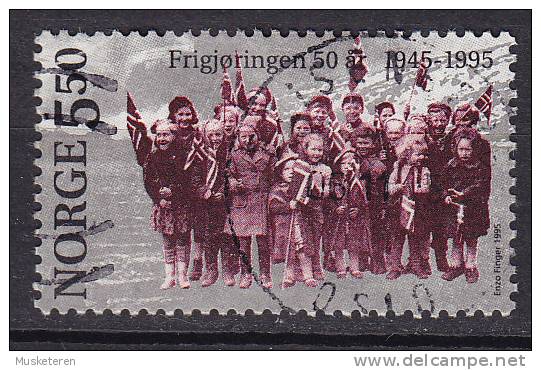 Norway 1995 Mi. 1180   5.50 Kr Beendigung Des ZweitenWeltkrieges Jublnde Kinder - Used Stamps