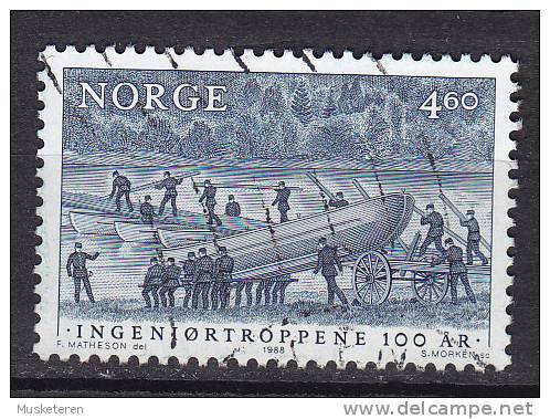 Norway 1988 Mi. 994    4.60 Kr Militärjubileum 100 Jahre Pioniere - Used Stamps