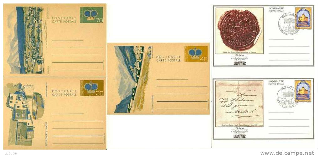 Lot Moderne Postkarten   (12 Stück)      1973 - 1992 - Stamped Stationery