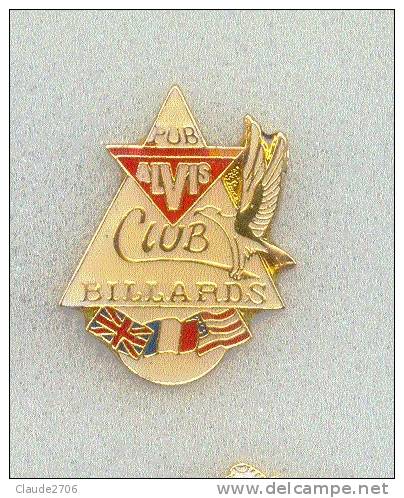 Rare Pin´s Billard Club Alvis - Billard