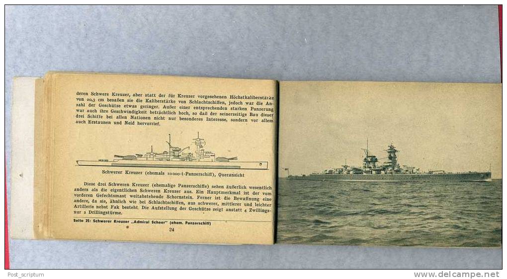 Livre - Buch "unsere Kriegsschiffe und ihre Waffen" - illustriert /marine de guerre allemande / German War ships