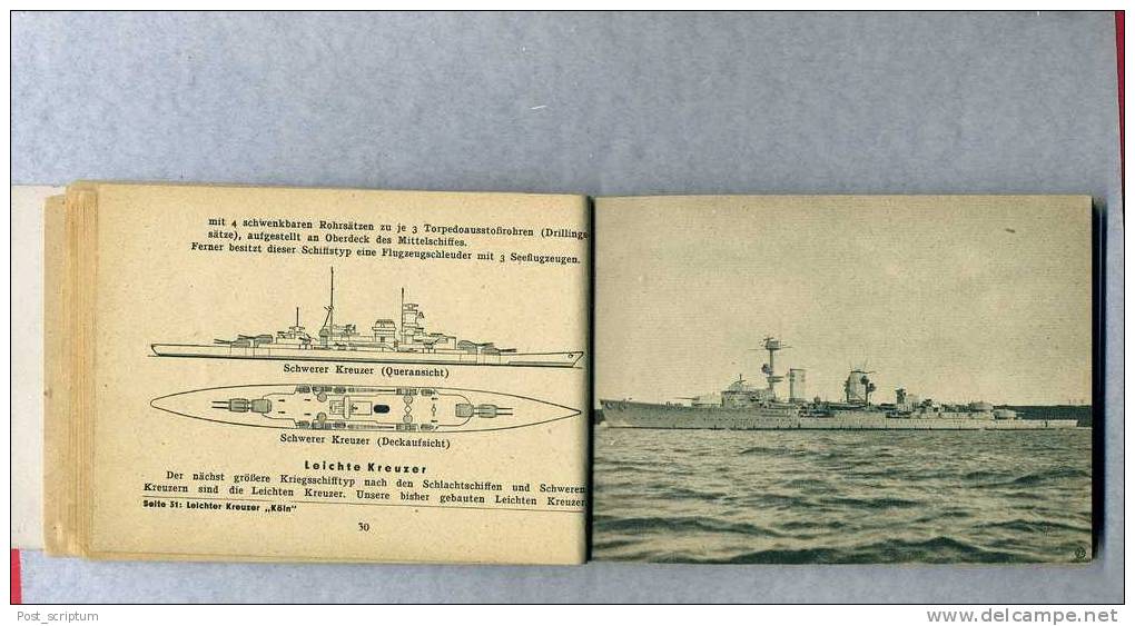 Livre - Buch "unsere Kriegsschiffe und ihre Waffen" - illustriert /marine de guerre allemande / German War ships