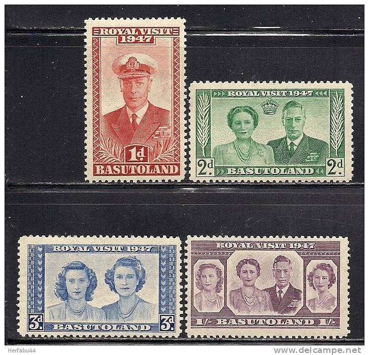 Basutoland     Royal Visit    Set    SC# 35-38 Mint - 1933-1964 Colonia Britannica