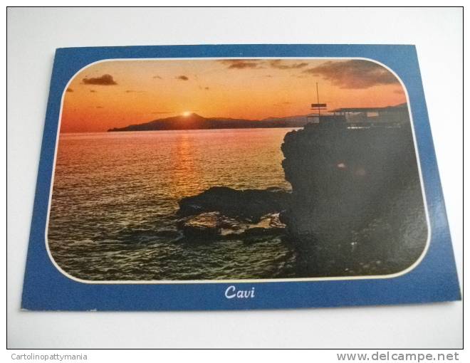 Cavi  Tramonto Liguria Italia - Tegenlichtkaarten, Hold To Light