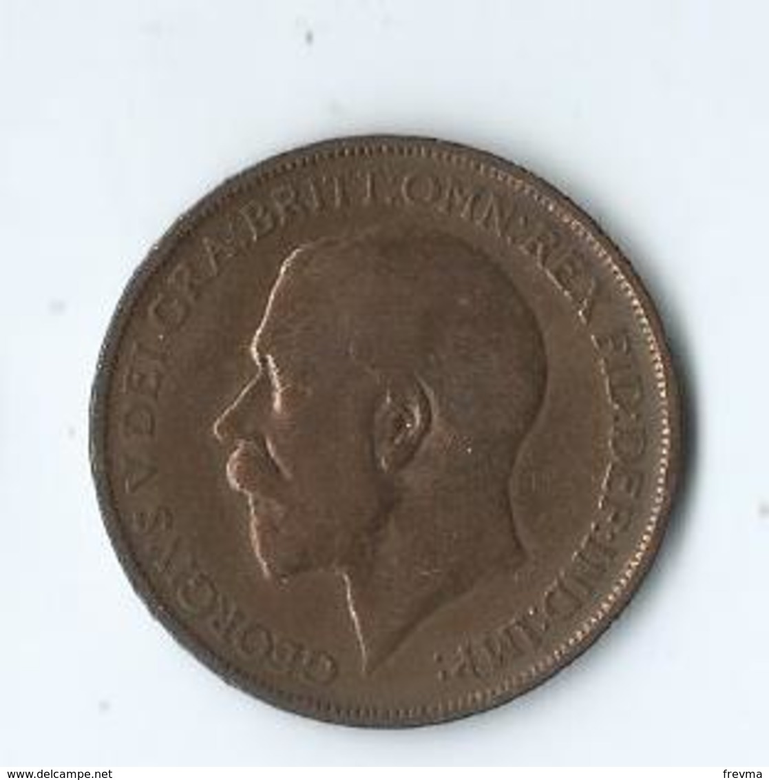 Georgius V Dei Gra Britt Omn Rex Fid Def Imp One Penny 1913 - D. 1 Penny