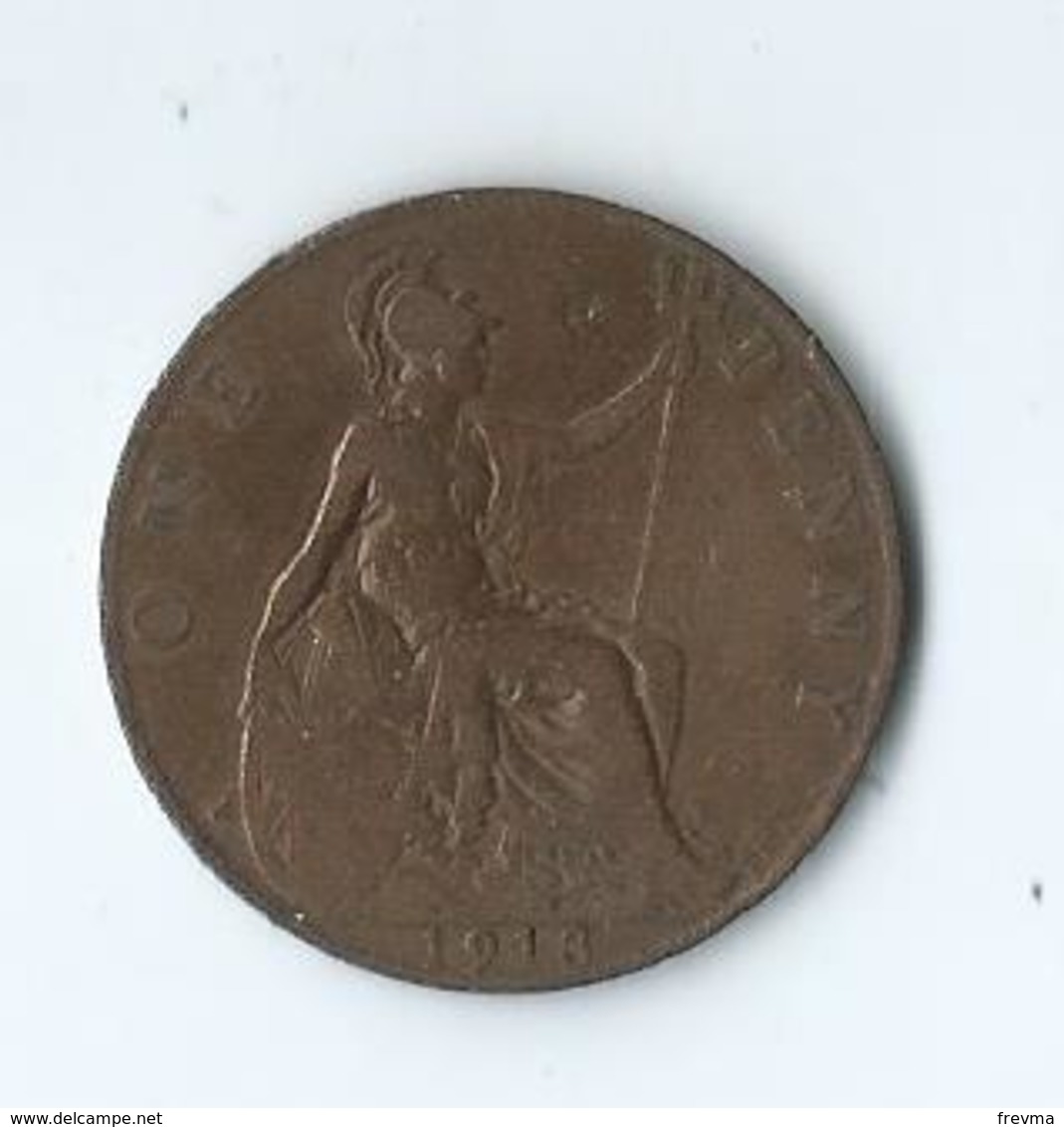 Georgius V Dei Gra Britt Omn Rex Fid Def Imp One Penny 1913 - D. 1 Penny