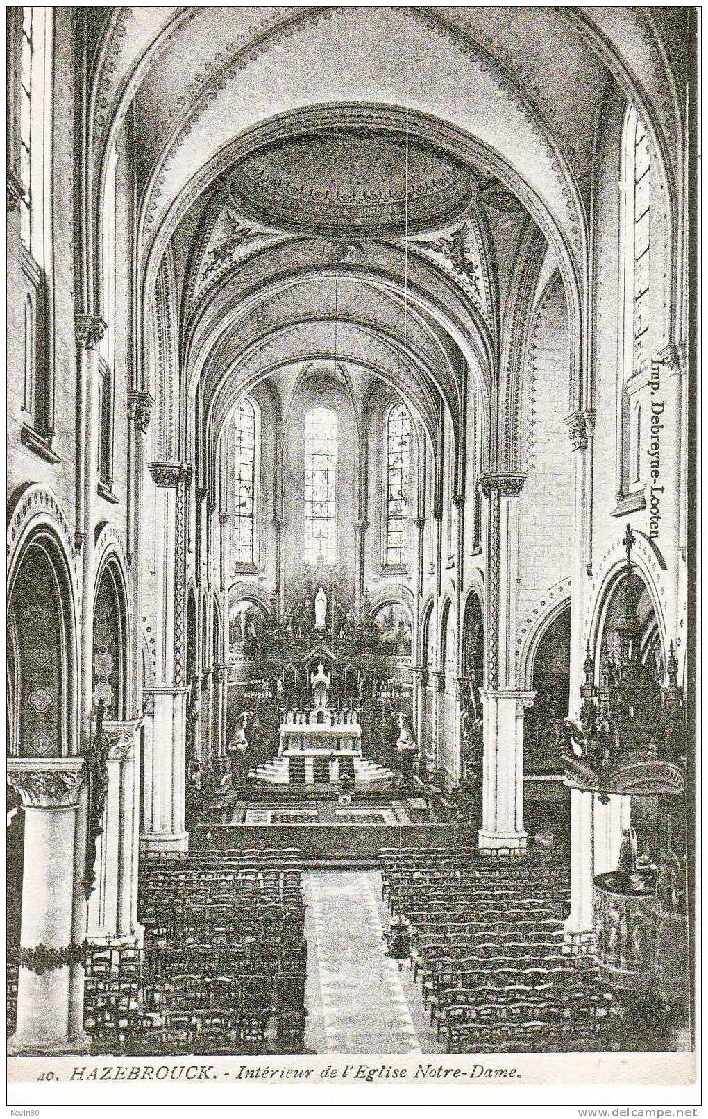 59 HAZEBROUCK Intérieur De L'Eglise Notre Dame - Hazebrouck