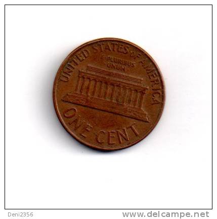 Piece US De One Cent 1968 D - 1959-…: Lincoln, Memorial Reverse