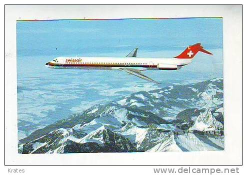 Postcard - Swissair, Douglas MD-81  (2461) - 1946-....: Moderne