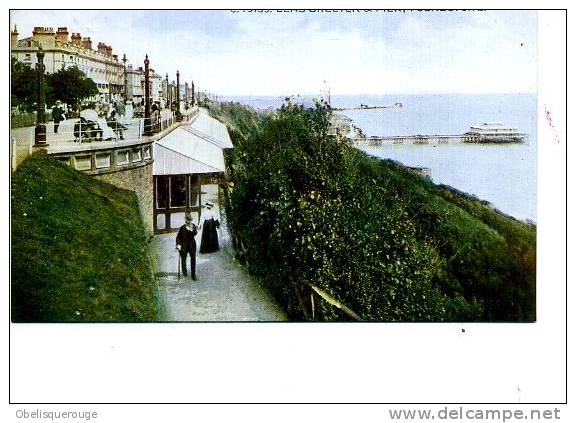 1900 -FOLKESTONE - LEAS SHELTER AND PIERE   C  45159  CELESQUE BATEAU BOAT ANIMATION - Folkestone