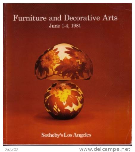 CATALOGUE SOTHEBY´S FURNITURE AND DECORATIVE ARTS 1981- VENTE ARTS DECO GALLE LALIQUE MAJORELLE TIFFANY DAUM - Livres Sur Les Collections