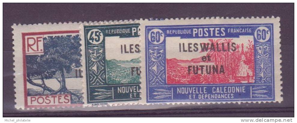 WALLIS Et FUTUNA N° 77 à 79** Neuf Sans Charniere - Ungebraucht