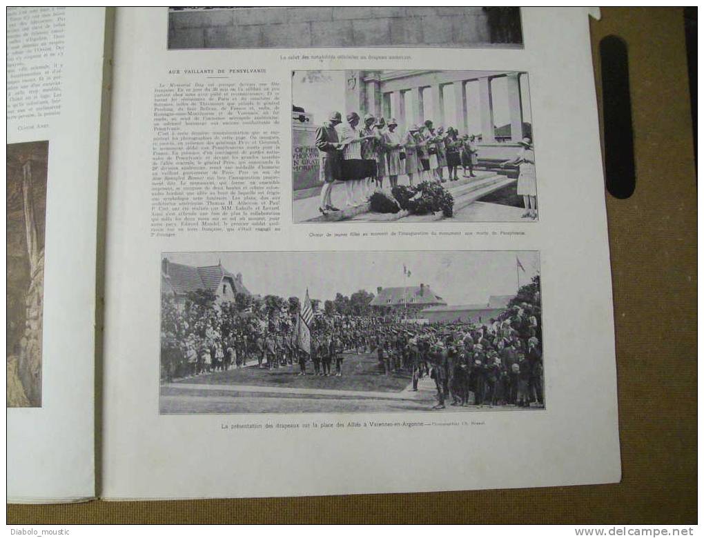 1928 Naufrage ITALIA ; Exploit  VINDICTIVE ;Villes,paysages RUSSIE 5 Pages Couleurs; Varennes En Argonne; Rallye Ballons - L'Illustration