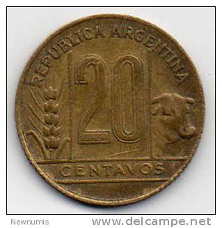 ARGENTINE 20 CENTAVOS 1949 - Argentina