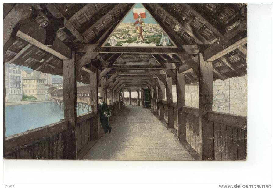 Luzern Inneres Der Kapellbrücke - Lucerne