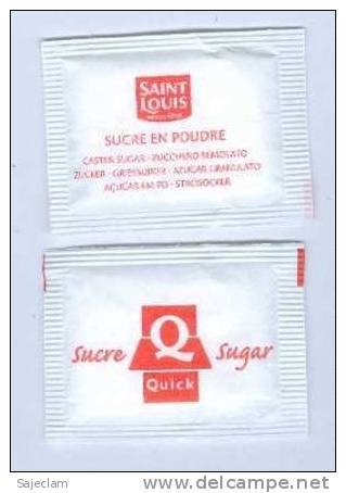 1 Sachet Sucre Quick Recto-verso - Suiker