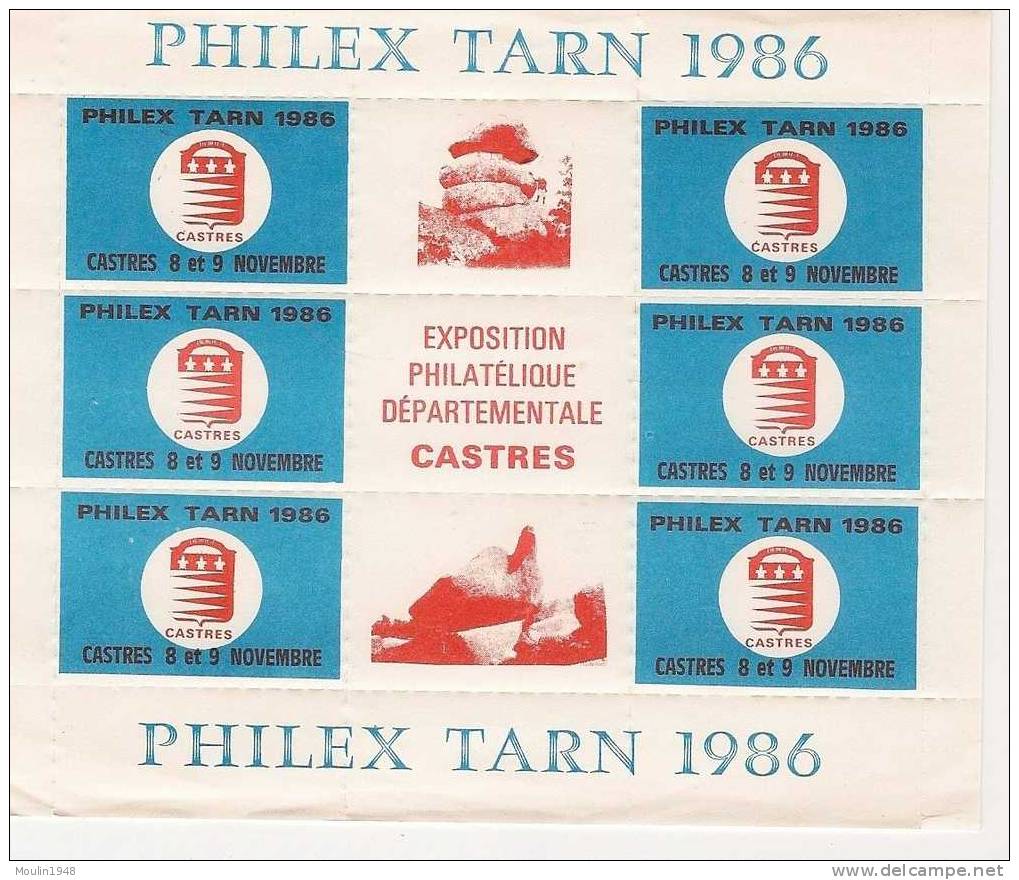 Cloc Vignette Philextarn 1986 Castres - Used Stamps