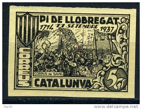 GUERRA CIVIL PI DE LLOBREGAT** SIN DENTAR (CATALUNYA) 1937 - Emissions Républicaines
