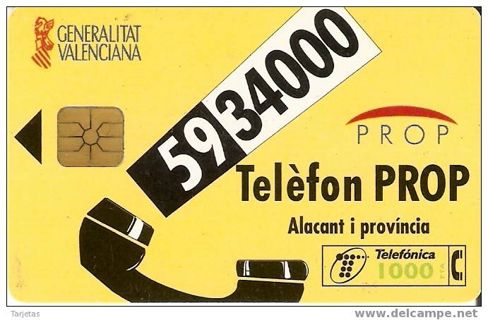 CP-114 TARJETA ALACANT I PROVINCIA TIRADA 114000 - Commemorative Advertisment