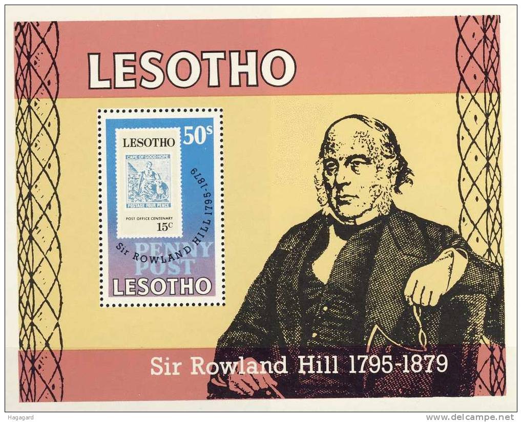 ##Lesotho 1979. Rowland Hill. Michel Block 3. MNH(**) - Lesotho (1966-...)