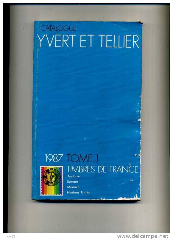 - CATALOGUE Y & T 1987 - France
