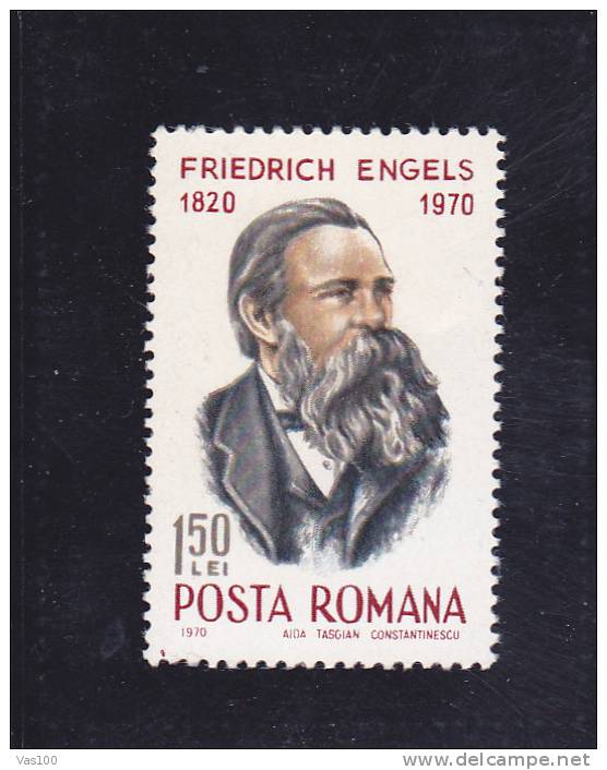 Frederich Engels  1970 Stamps MNH Romania. - Unused Stamps