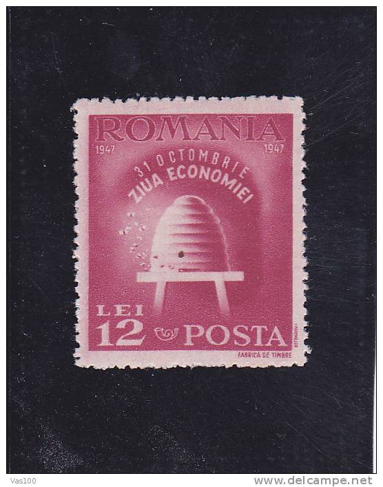 Apiculture Bee 1947 Stamps MNH Romania. - Neufs