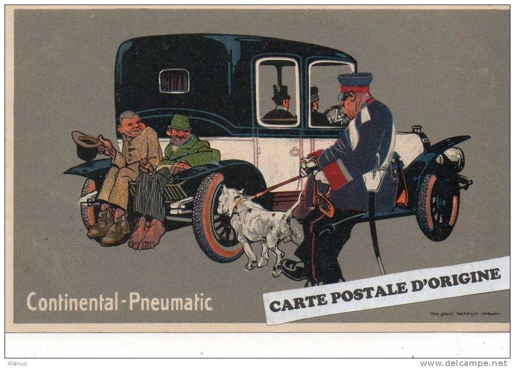 PUBLICITE CAOUTCHOUC CONTINENTAL - PNEUMATIC - AUTOMOBILE - Publicité