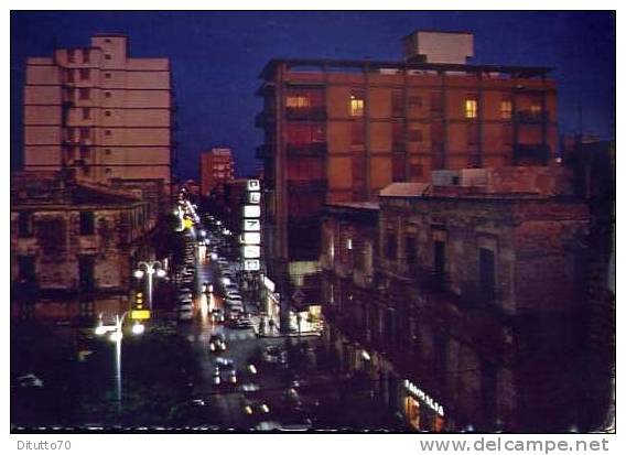 Marsala - TP - Notturno - Piazza Matteotti E Via Roma - Viaggiata - Marsala