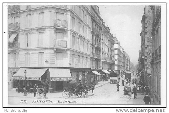 75 )) PARIS - XVII  Rue Des Moines   LL 1523 - Arrondissement: 17