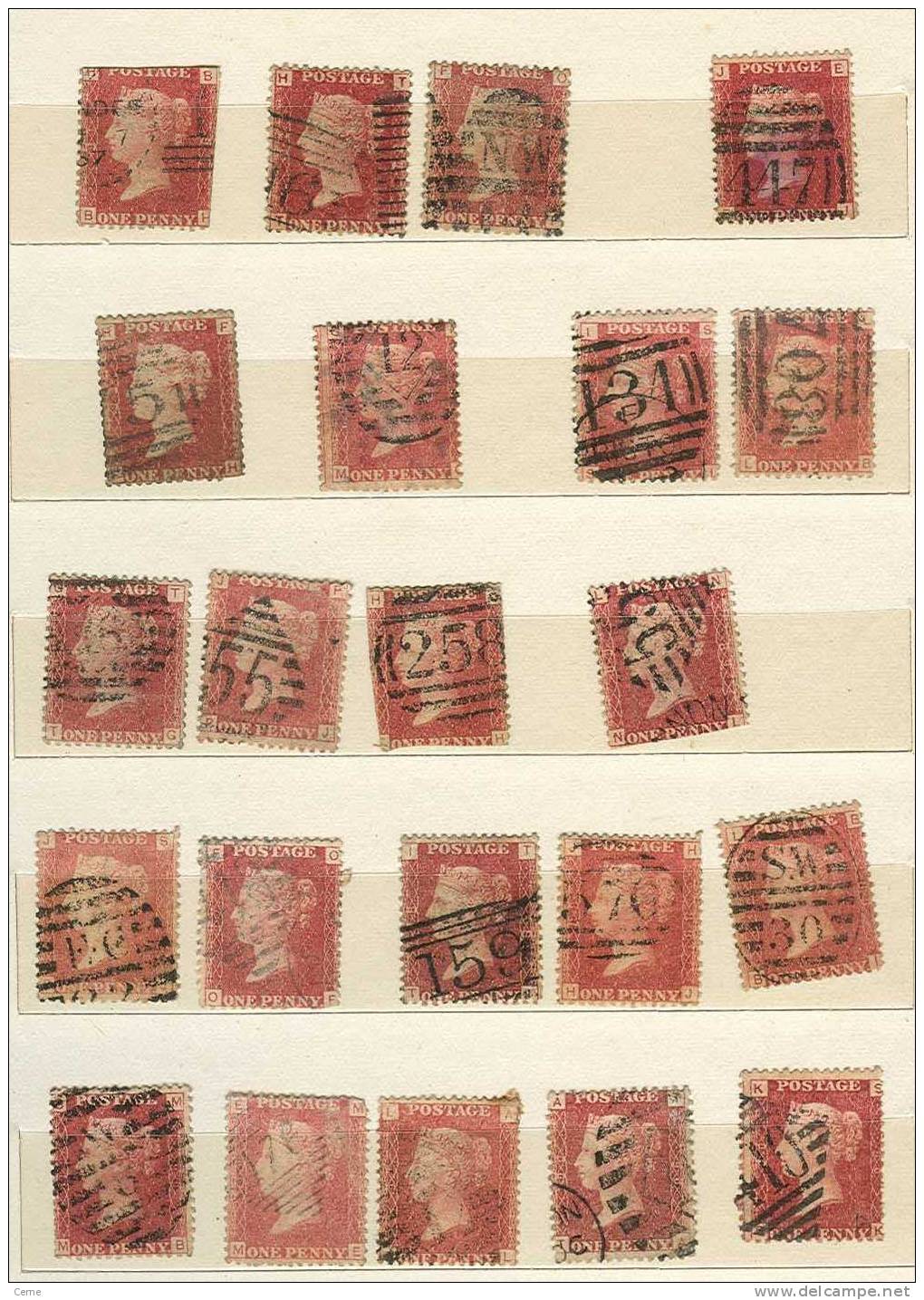Grande Bretagne. Numéro 26. Plus De 100 Numéros De Planches Différent. Bonnes Valeurs, Très Belle Collection - Used Stamps