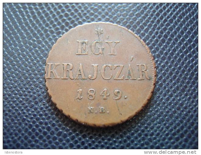 HUNGARY / 1848-49 REVOLUTION / 1 KREUZER 1849 N-B / RARE! - Ungheria