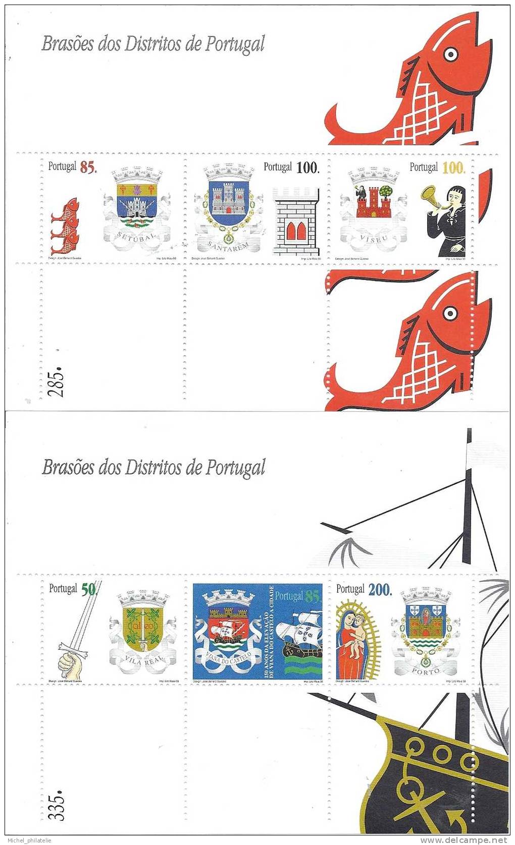 Portugal Bf N° 144 Et 145 ** Neuf - Blokken & Velletjes