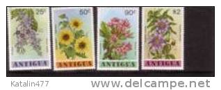 1978.Antigua -  Flowers - Set Of 4v **MNH - Antigua Et Barbuda (1981-...)