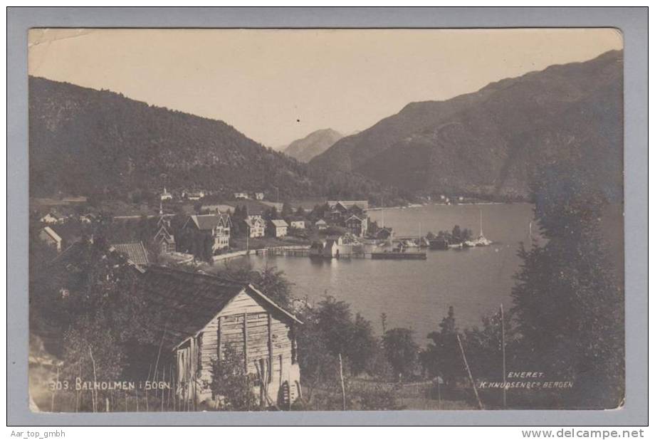 Norwegen Balholmen I.Sogn 1922-08-01 Foto K.Knudson - Norvège