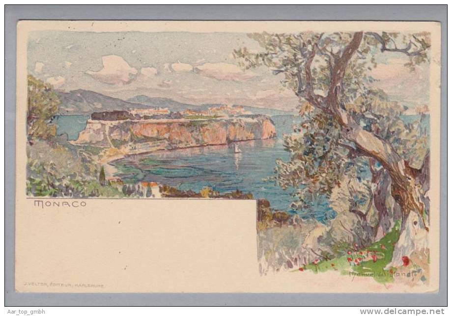 Monaco 1916-09-10 Künstlerlitho M.Wielandt/J.Velten - Autres & Non Classés