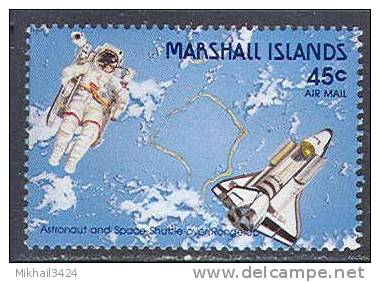 0528 ✅ Space Cosmos Raumfahrt Aviation Shuttle 1988 Marshall 1v MNH ** - Oceania